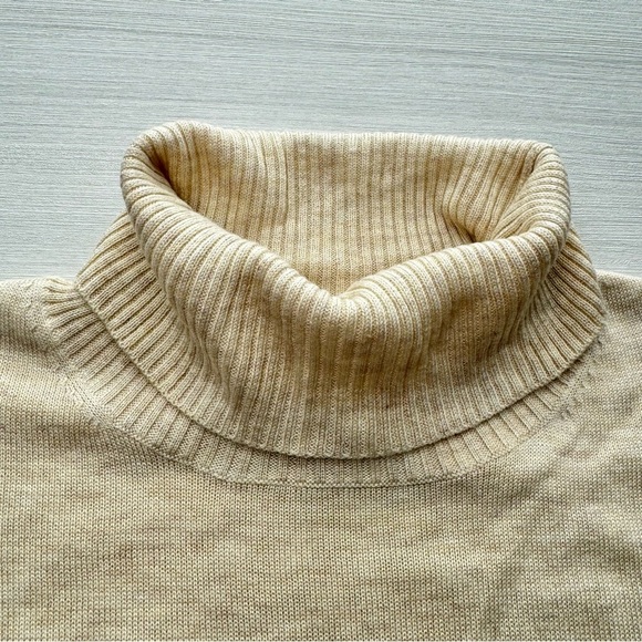 TREASURE & BOND Turtleneck Sweater XS‎ Oatmeal Drop Shoulder Fine Gauge Casual - Picture 7 of 15